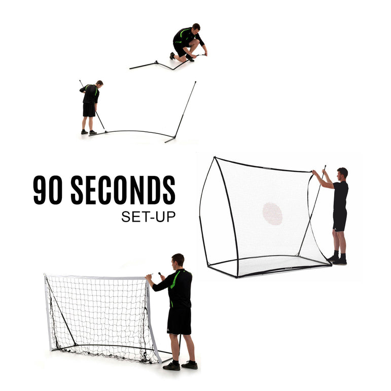 KICKSTER 2-in-1 Soccer Goal / Soccer Rebounder 8x5'