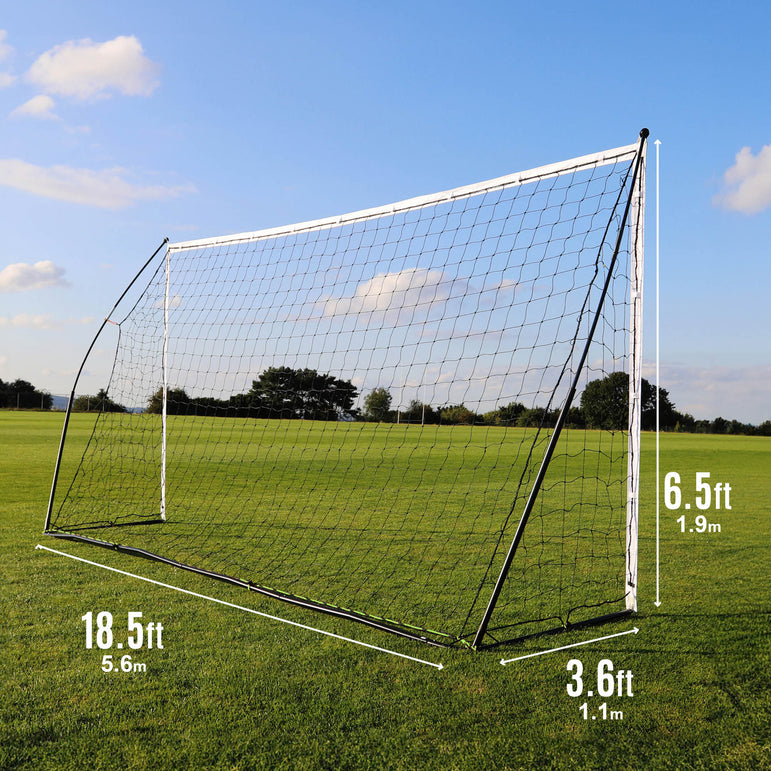 KICKSTER Portable Soccer Goal 18.5x6.5'