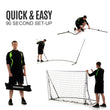 KICKSTER Portable Soccer Goal 6x4'
