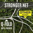 Q-FOLD Match Folding Soccer Goal 6x4'
