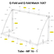 Spare Part - Tube - Q-FOLD & Q-FOLD MATCH 16X7' - MF 16-1