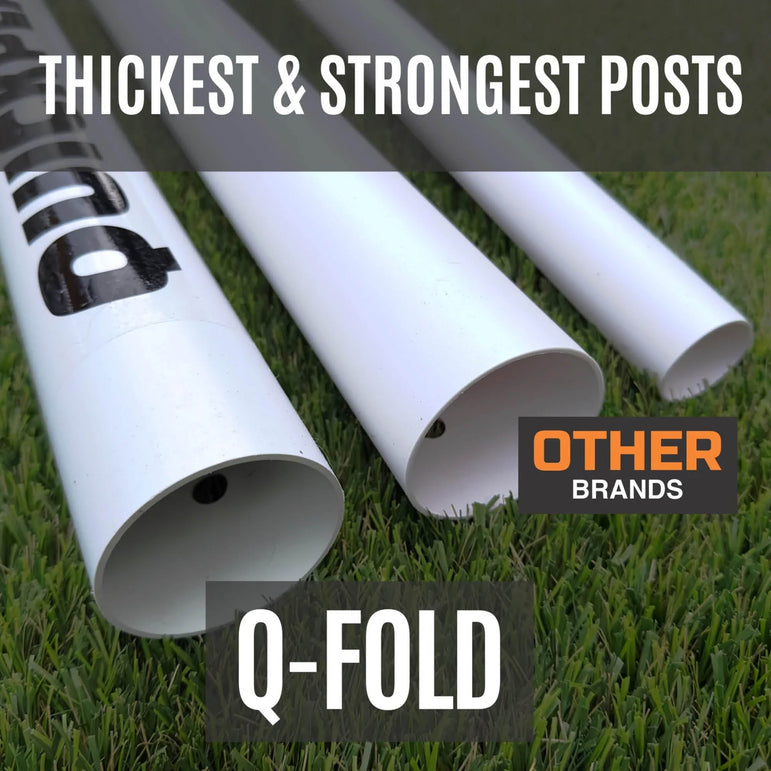 Q-FOLD Match Folding Soccer Goal 12x6'