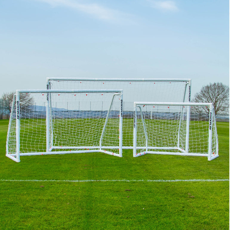 Q-FOLD Match Folding Soccer Goal 12x6'