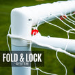 Q-FOLD MATCH Folding Futsal Goal 9.8x6.5'