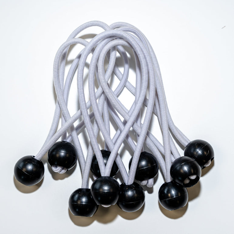 Spare Part - Bungee - White 6in - (pack of 10)