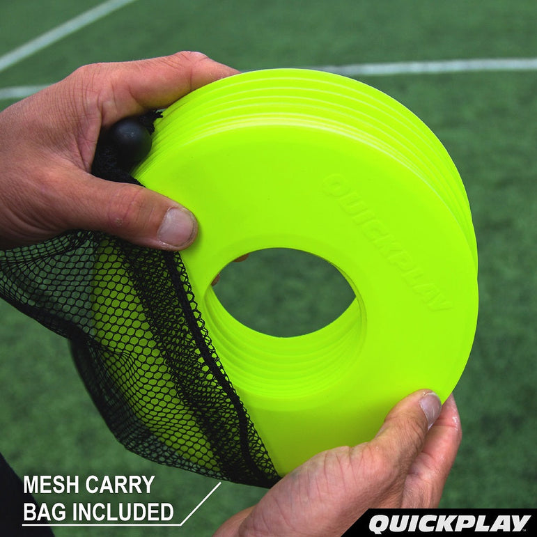 Flat Markers Neon (set of 10) - QUICKPLAY - Astroturf Baseball Baseball Coach Baseball Teams Baseball Training Golf Golf Training Handball Handball Training instructions marker Pro ship8 Soccer Soccer Accessory Soccer Coach Soccer Teams Soccer Training Speed & Agility