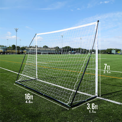 KICKSTER Elite Portable Soccer Goal 16x7'