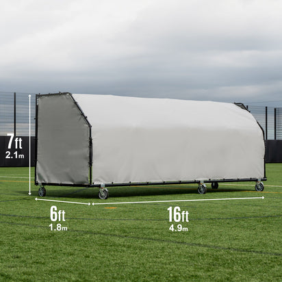 PRO ALU Club Shelter 16x6'