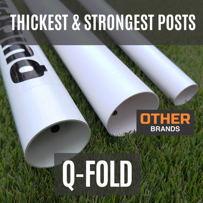 Q-FOLD Match Folding Soccer Goal 8x5'