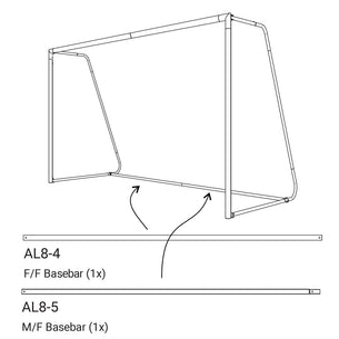 Spare Part - Pro Alu Match - 8x5 BASE BAR (PARTS AL8-5 & AL8-4)