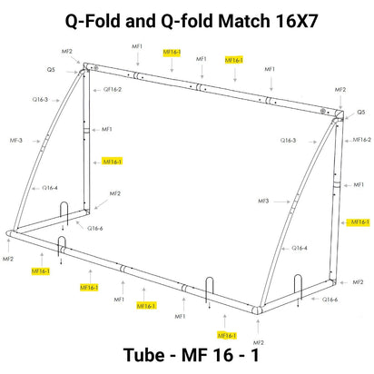Spare Part - Tube - Q-FOLD & Q-FOLD MATCH 16X7' - MF 16-1