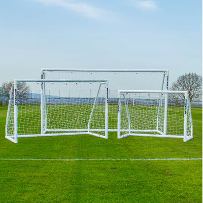 Q-FOLD Match Folding Soccer Goal 12x6'