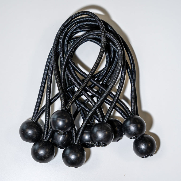 Spare Part - Bungee - Black 6in - (pack of 10)