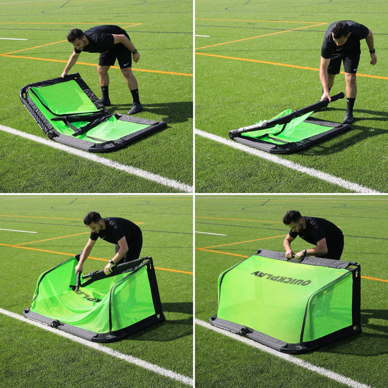 PRO ALU Training Instant Soccer Goal 5x3' - QUICKPLAY - Aluminum Goals Astroturf Folding Goals indoor instructions low-stock portable Pro ship45 smallgoal Soccer Soccer Coach Soccer Teams Soccer Training