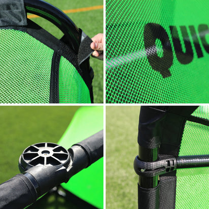 PRO ALU Training Instant Soccer Goal 5x3' - QUICKPLAY - Aluminum Goals Astroturf Folding Goals indoor instructions low-stock portable Pro ship45 smallgoal Soccer Soccer Coach Soccer Teams Soccer Training