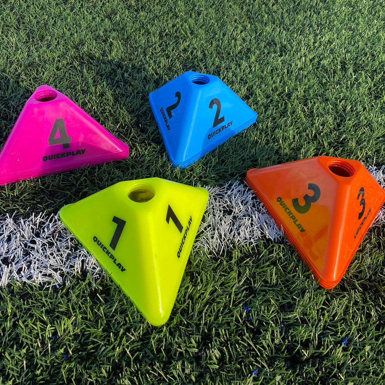 EOL - Cognitive Cones (set of 16) - QUICKPLAY - Astroturf Baseball Baseball Coach Baseball Teams Baseball Training flowoos Golf Handball Training instructions Pro ship10 Soccer Soccer Accessory Soccer Coach Soccer Teams Soccer Training Speed & Agility