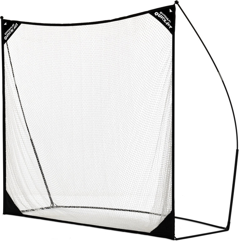 QUICK-HIT Practice Hitting Net 8x8' - QUICKPLAY - Baseball Baseball Coach Baseball Net Baseball Teams Golf golf net Golf Training has-spares Hitting Net instructions ship15