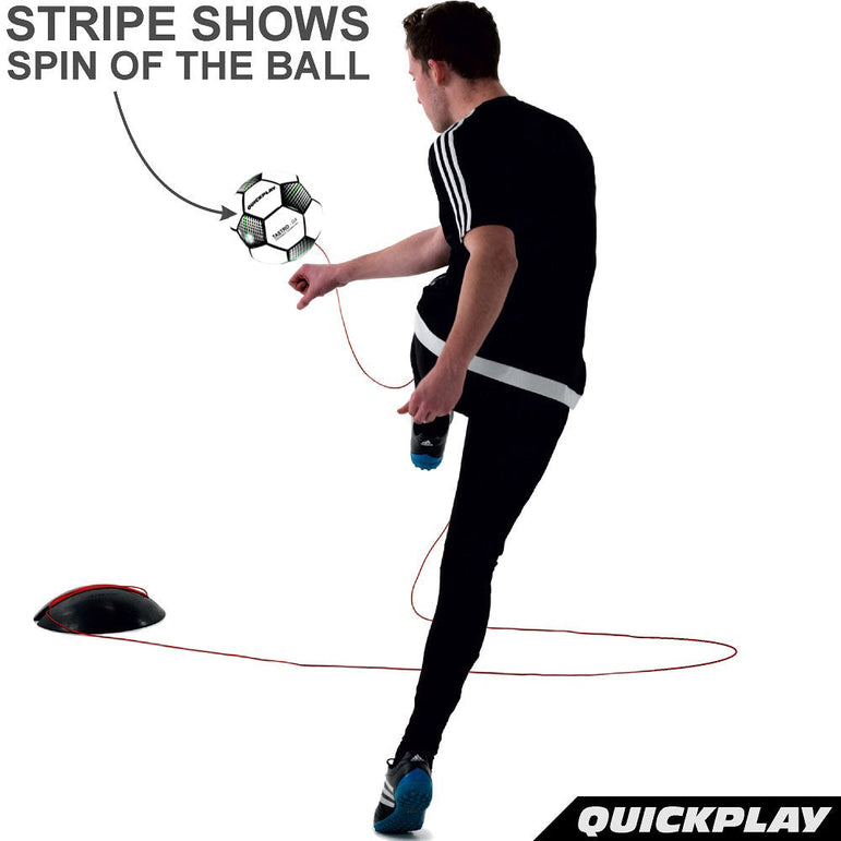 REPLAY Soccer Ball Trainer - Size 4 - QUICKPLAY - Astroturf Backyard instructions rebounder Replay Ball replayball Soccer Soccer Training training ball