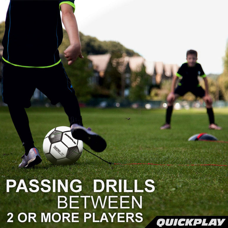 REPLAY Soccer Ball Trainer - Size 4 - QUICKPLAY - Astroturf Backyard instructions rebounder Replay Ball replayball Soccer Soccer Training training ball