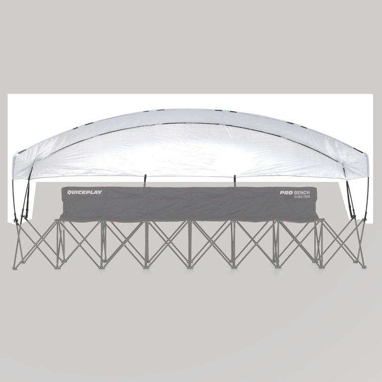 Spare Part -Shelter - Pro Bench Shelter 6 Seat Replacement cover - QUICKPLAY - flowbackinstock ship10 spares