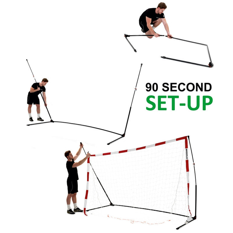 Portable Youth Handball Goal 7.8x5.5' - QUICKPLAY - Handball handball goals Handball Training has-spares instructions ship20