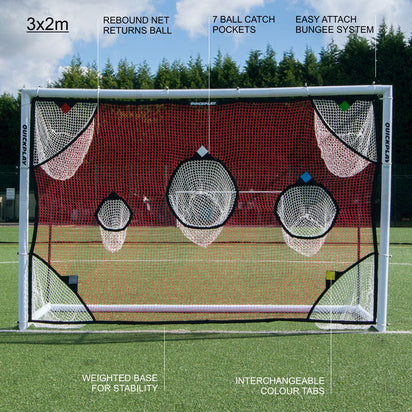 TARGET Net for Futsal Goals 9.8x6.5' (excl. goal) - QUICKPLAY - Handball Handball Training instructions low-stock Pro ship10 Soccer Soccer Accessory Soccer Coach Soccer Target Soccer Teams Soccer Training